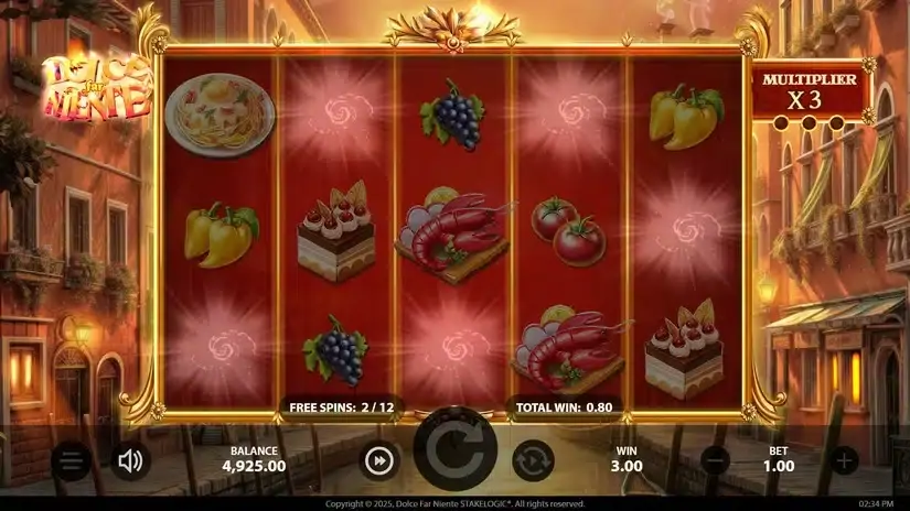 Dolce Far Niente slot screenshot 4