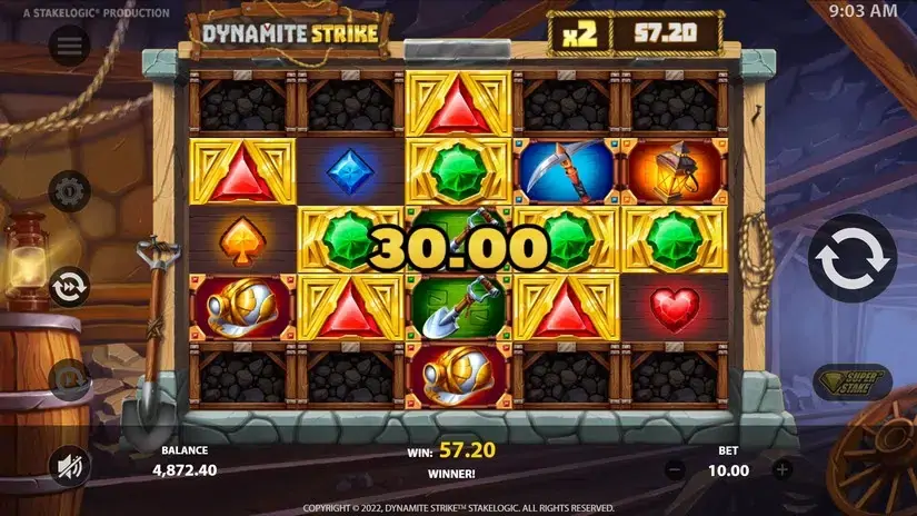 Dynamite Strike slot screenshot 3