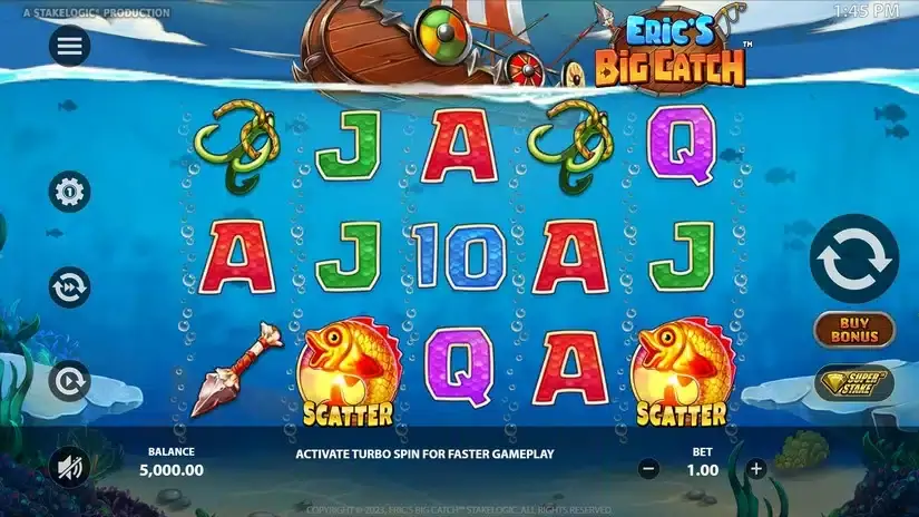 Eric’s Big Catch slot screenshot 1