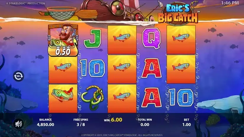 Eric’s Big Catch slot screenshot 4