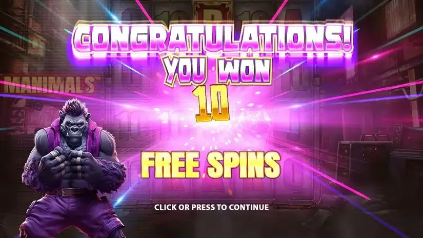 Manimals slot screenshot 2