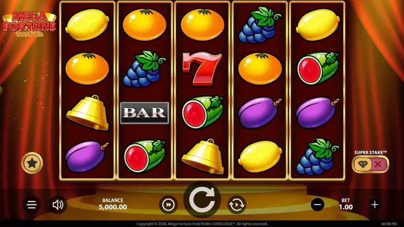 Mega Fortune Hold ‘N’ Win slot screenshot 1