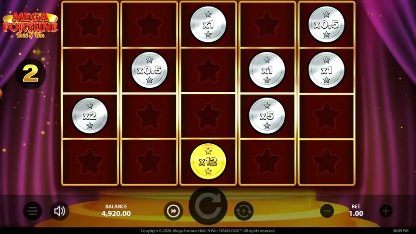 Mega Fortune Hold ‘N’ Win slot screenshot 4