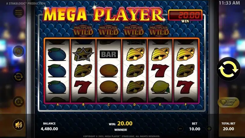 Mega Player slot screenshot 4