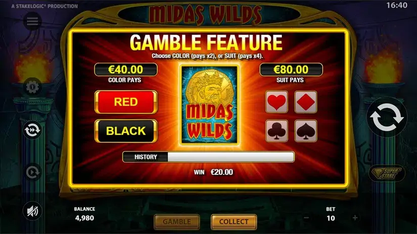 Midas Wilds slot screenshot 3