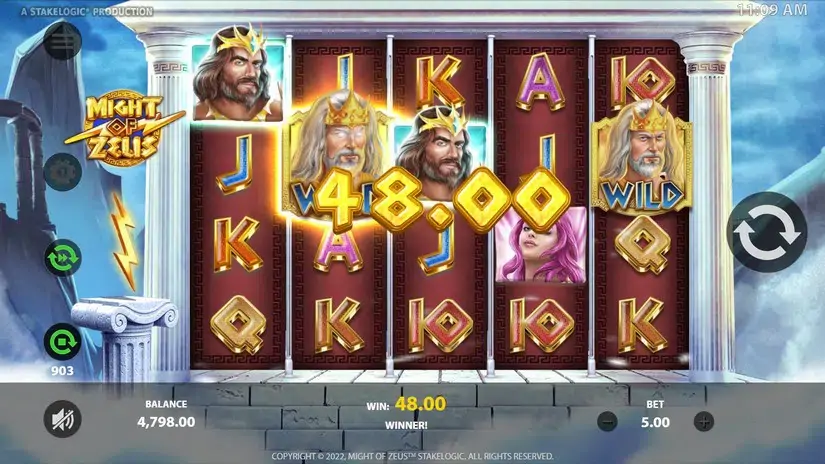 Might of Zeus slot screenshot 4