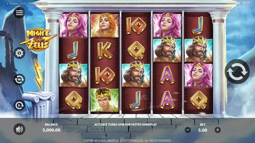 Might of Zeus slot screenshot 