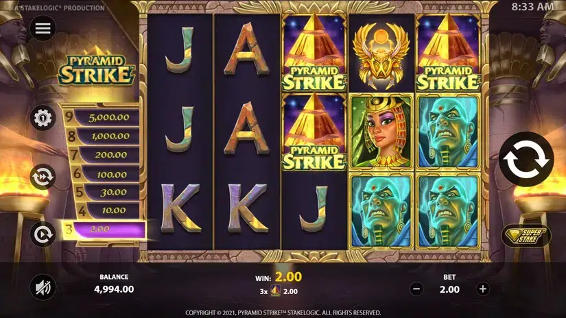 Pyramid Strike slot screenshot 3