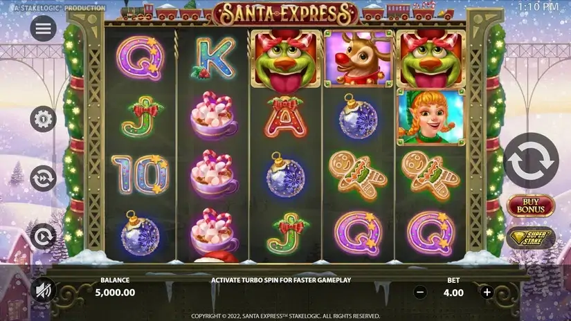 Santa Express slot screenshot 1