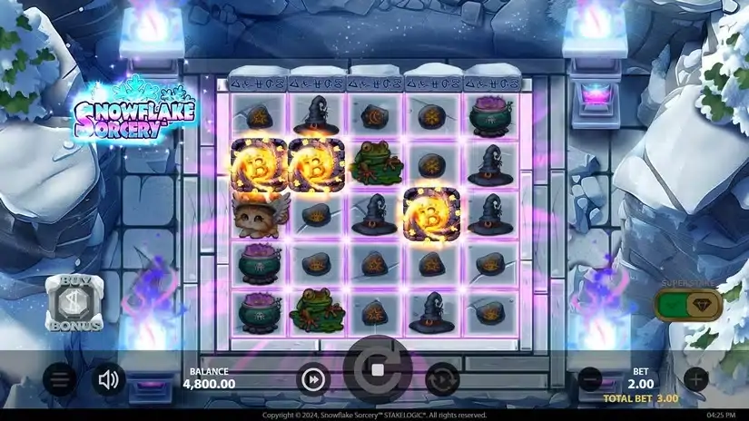 Snowflake Sorcery slot screenshot 2