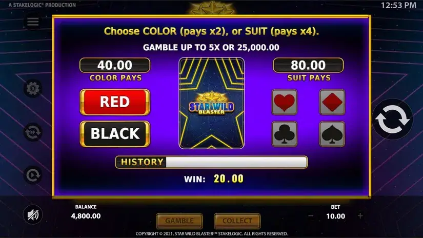 Star Wild Blaster slot screenshot 3