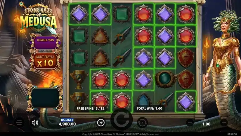 Stone Gaze of Medusa slot screenshot 4