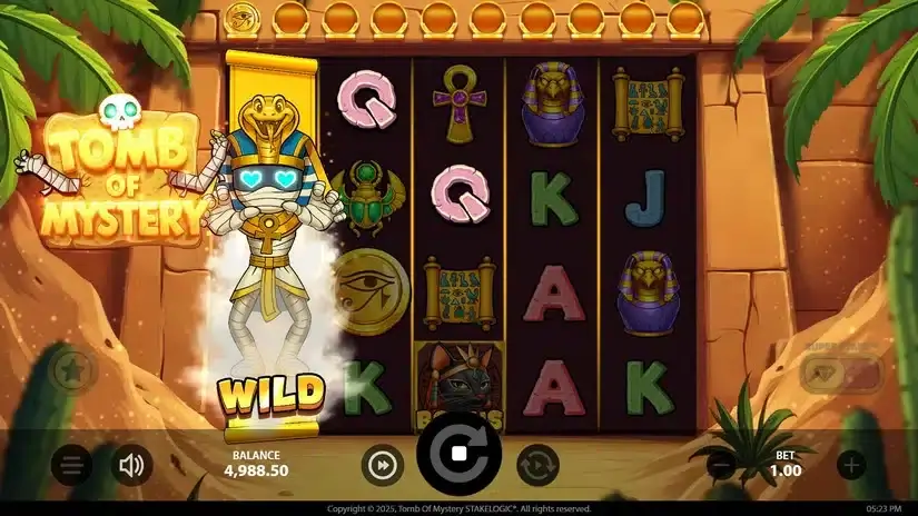 Tomb of Mystery slot screenshot 2