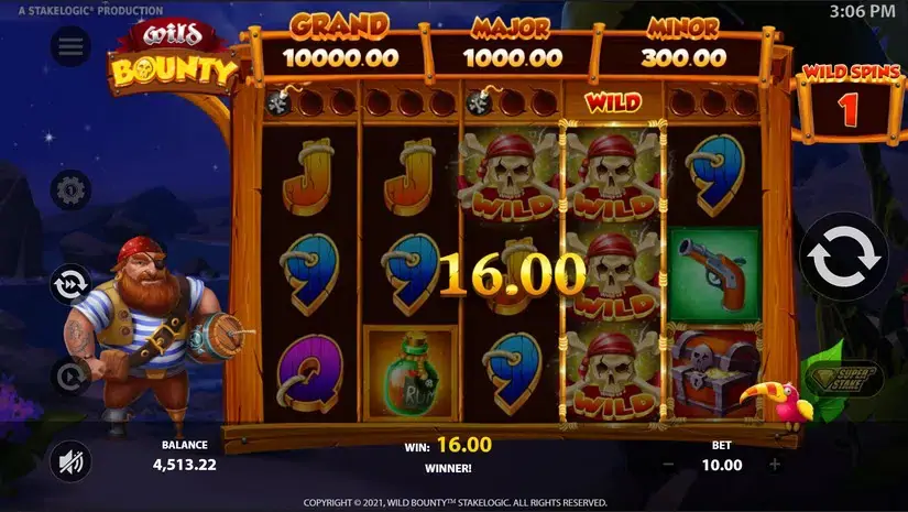Wild Bounty slot screenshot 3