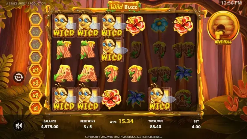 Wild Buzz slot screenshot 6