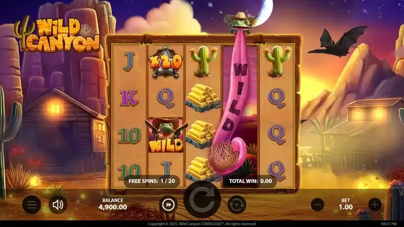 Wild Canyon slot screenshot 1