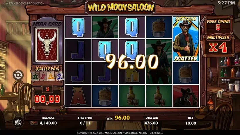 Wild Moon Saloon slot screenshot 8