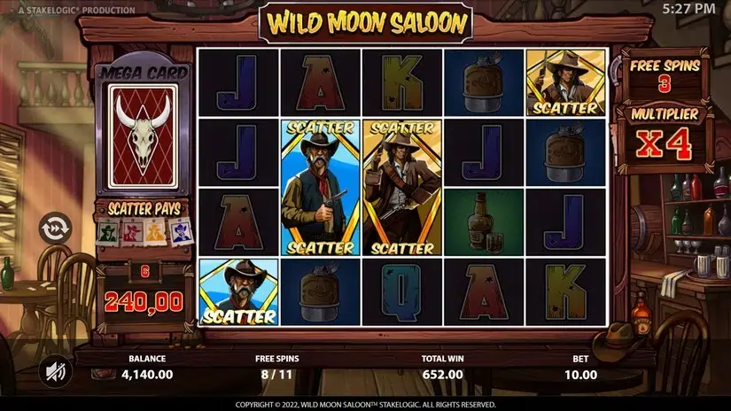 Wild Moon Saloon slot screenshot 9