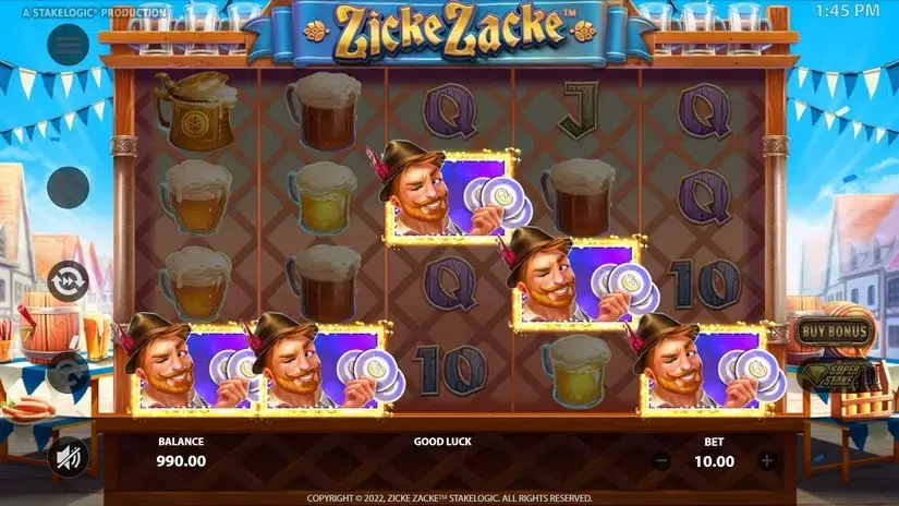 Zicke Zacke slot screenshot 3