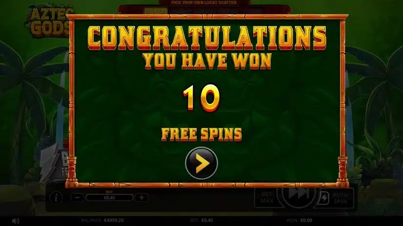 Aztec Gods slot screenshot 3