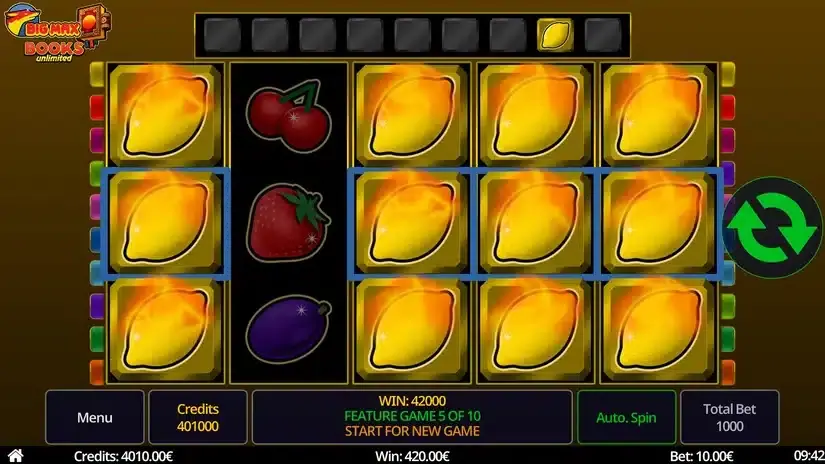 Big Max Books Unlimited slot screenshot 