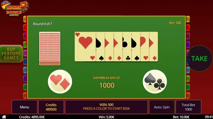 Big Max Books Unlimited slot screenshot 3