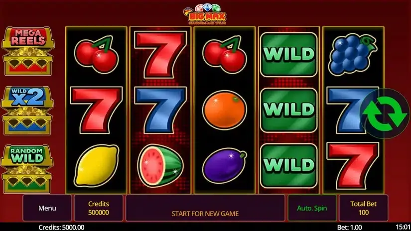 Big Max Diamonds and Wilds slot screenshot 2
