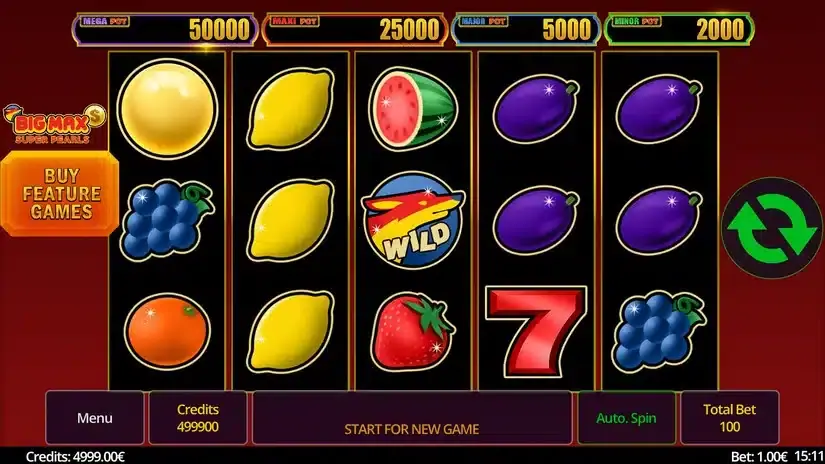 Big Max Super Pearls slot screenshot 