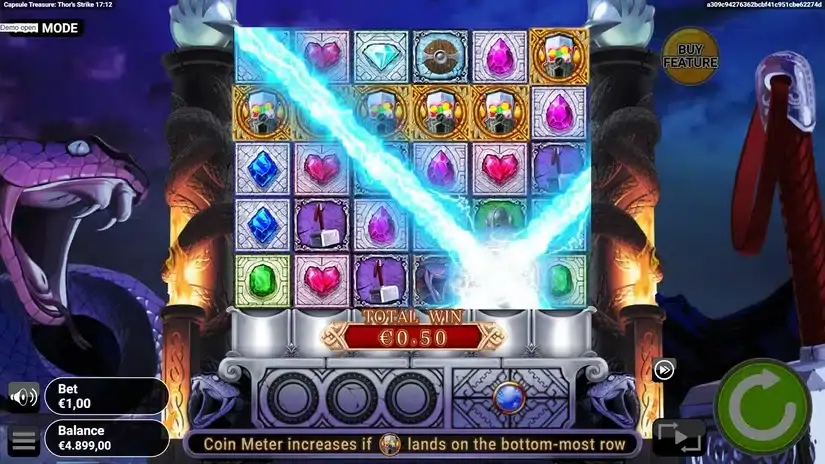 Capsule Treasure Thor’s Strike slot screenshot 2