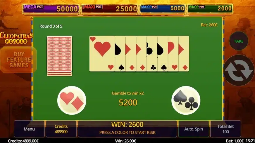 Cleopatras Pearls slot screenshot 4
