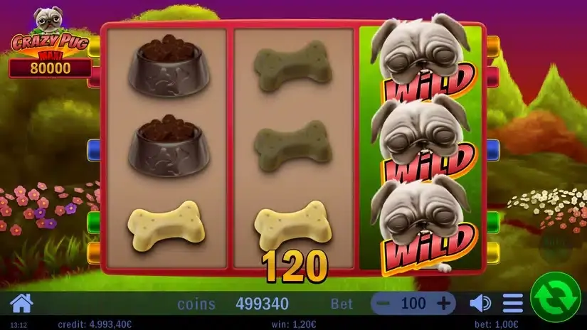 Crazy Pug slot screenshot 3