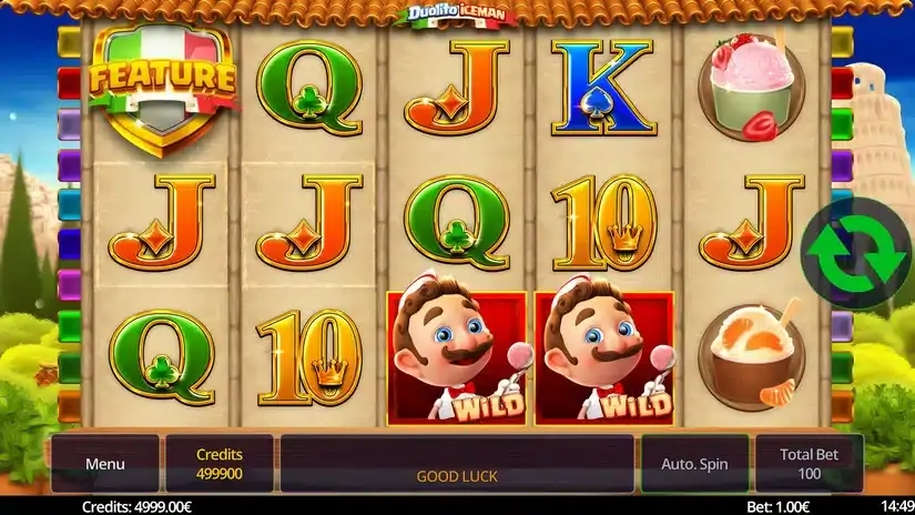 Duolito Iceman slot screenshot 