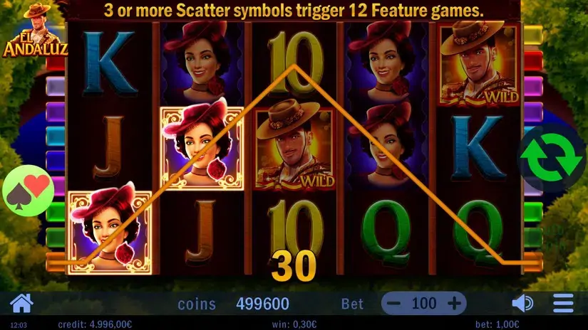 El Andaluz slot screenshot 2