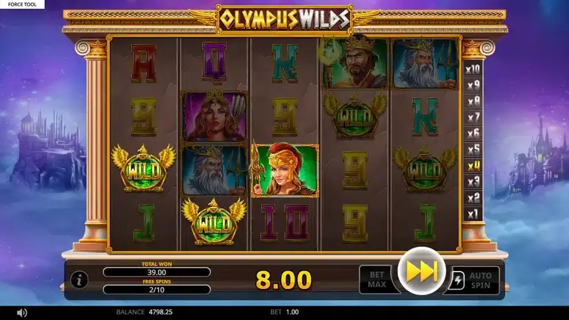 Olympus Wilds slot screenshot 4