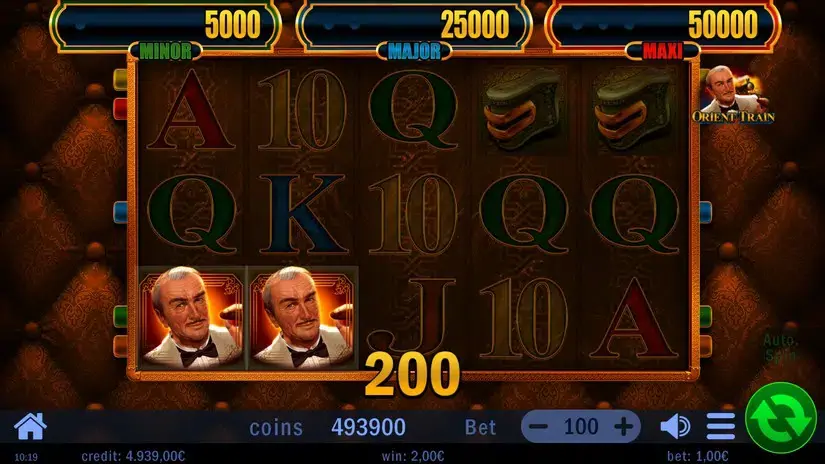Orient Train slot screenshot 2