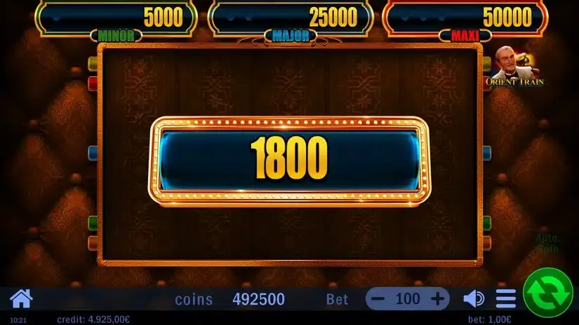 Orient Train slot screenshot 