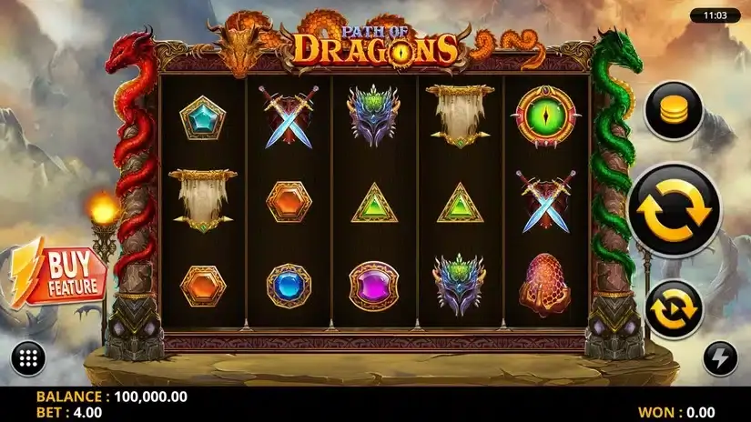 Path of Dragons slot screenshot 