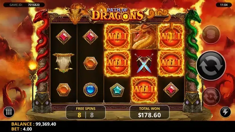 Path of Dragons slot screenshot 