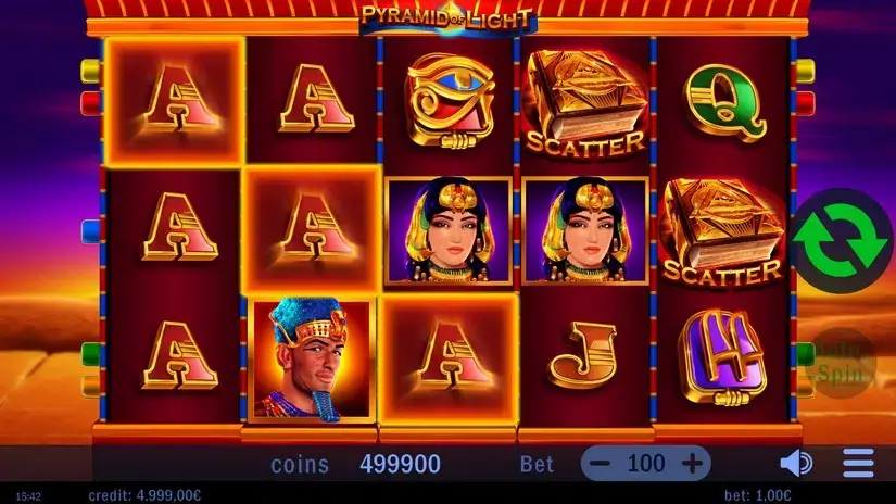 Pyramid of Light slot screenshot 1