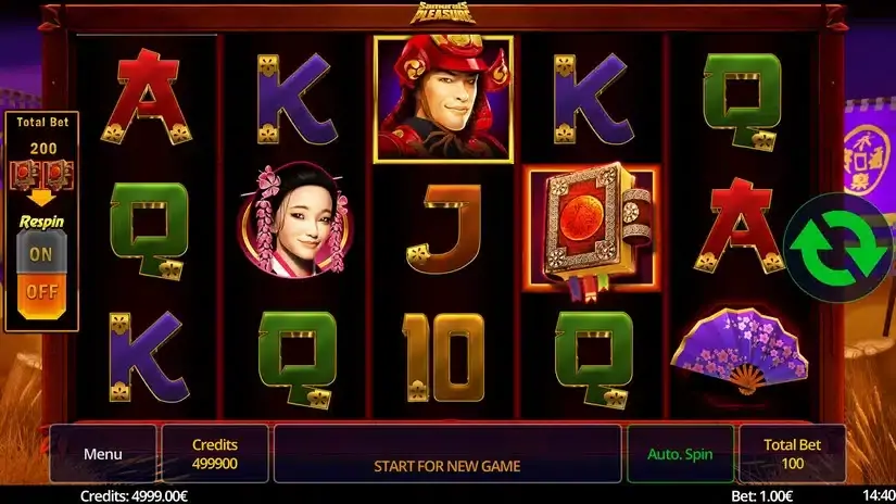 Samurais Preasure slot screenshot 1