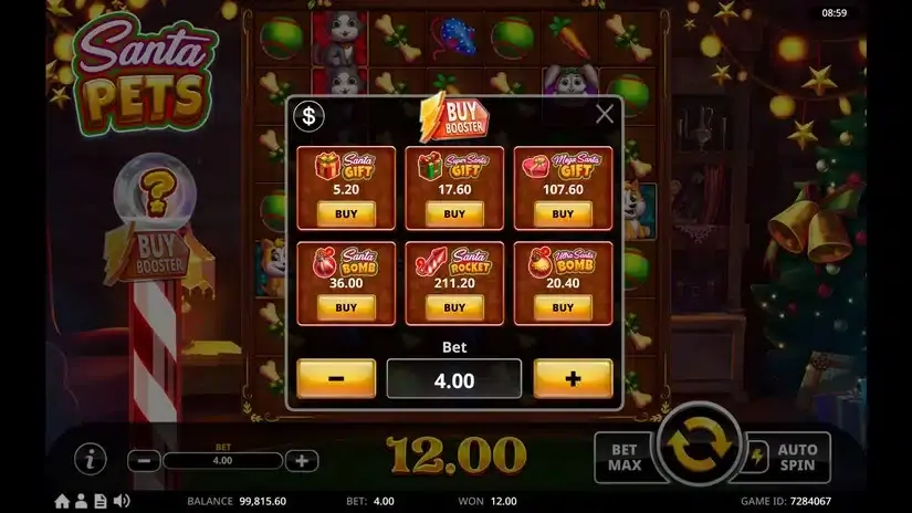 Santa Pets slot screenshot 4
