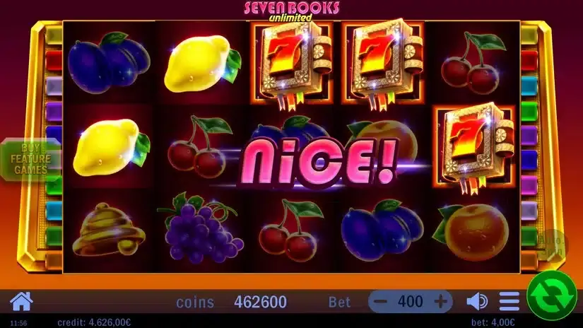 Seven Books Unlimited slot screenshot 3