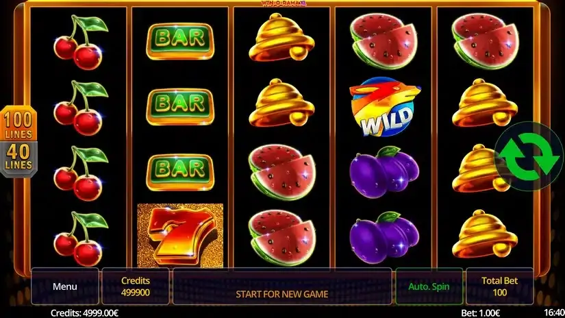 Win-O-Rama XL slot screenshot 