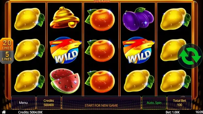 Win-O-Rama slot screenshot 1