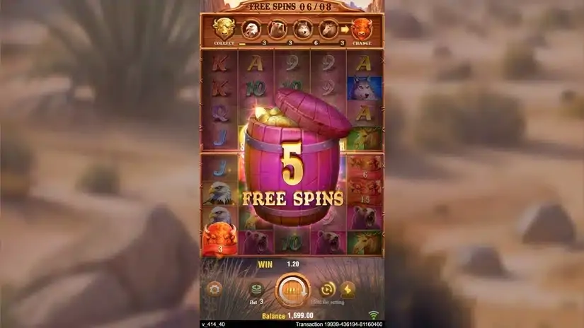 3 Charge Buffalo slot screenshot 5