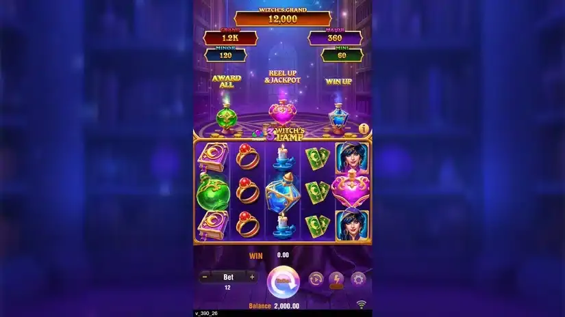 3 Witch’s Lamp slot screenshot 