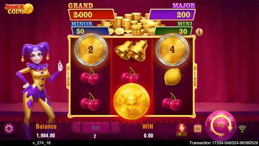 Joker Coins slot screenshot 3