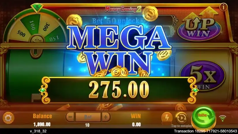 Money Coming 2 slot screenshot