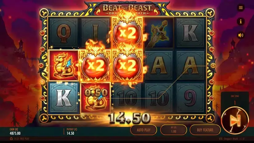 Beat the Beast Dragon’s Wrath slot screenshot 3