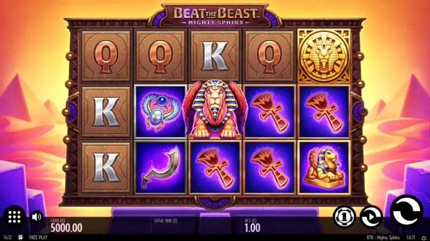 Beat the Beast: Mighty Sphinx slot screenshot 